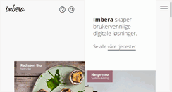 Desktop Screenshot of imbera.no