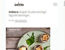 Tablet Screenshot of imbera.no